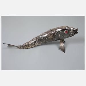 Silber Zierfigur als Gliederfisch