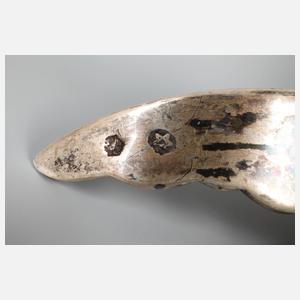 Silber Zierfigur als Gliederfisch