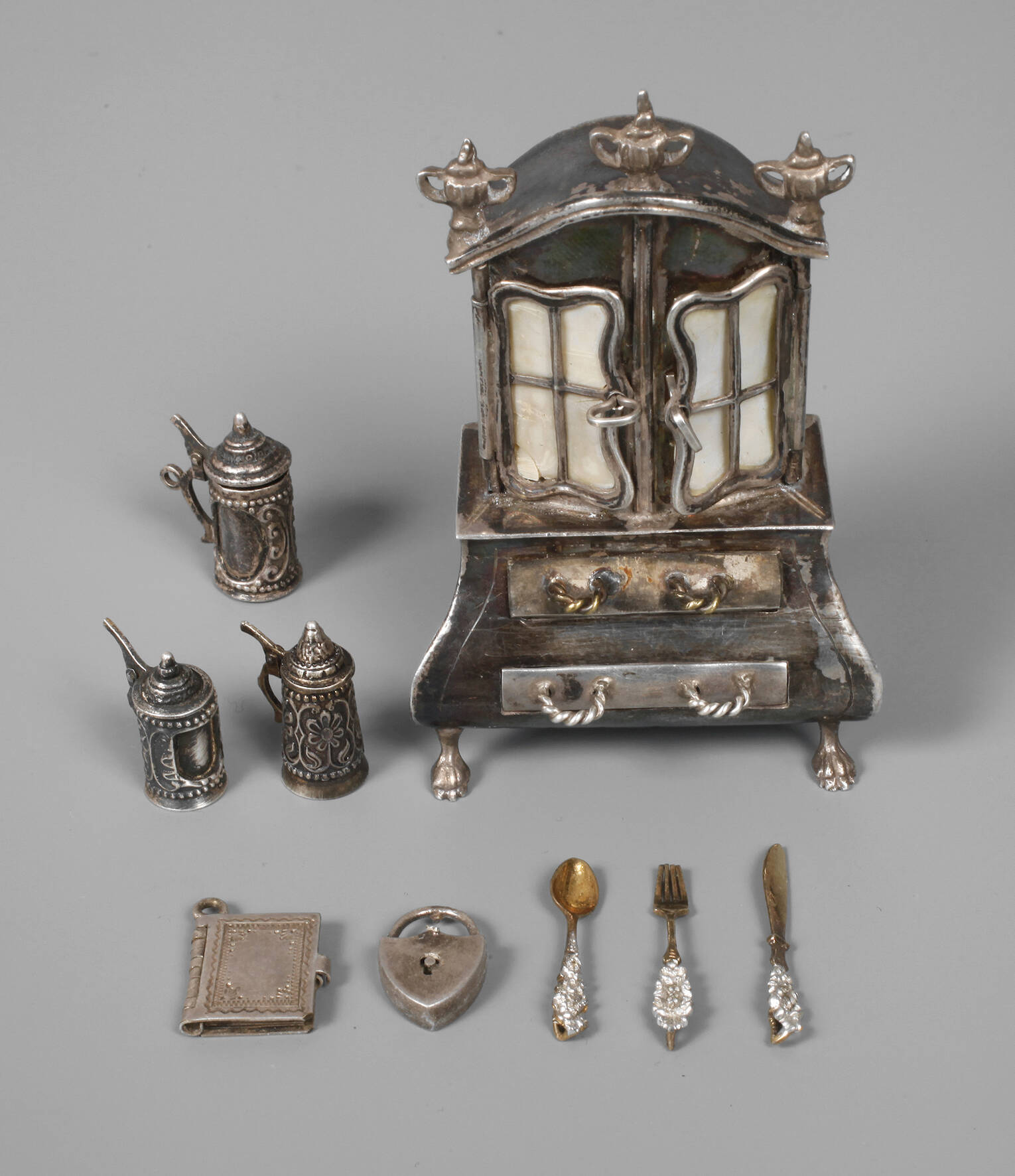 Silber Miniatursekretär