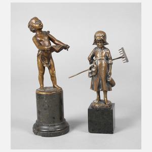 Paar Kleinbronzen