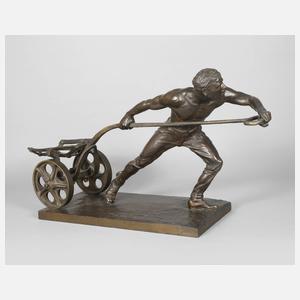 Christian August Hagen, Arbeiter mit Karren