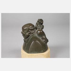 Monogrammist ER, humoristische Kleinbronze