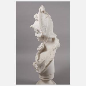 Große Büste einer Biedermeierdame