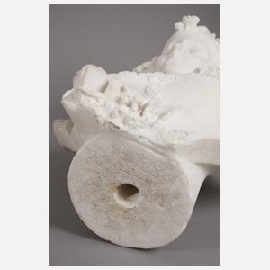 Große Büste einer Biedermeierdame