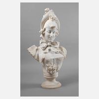 Große Büste einer Biedermeierdame111