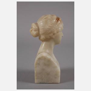 Kleine Alabasterbüste Jugendstil