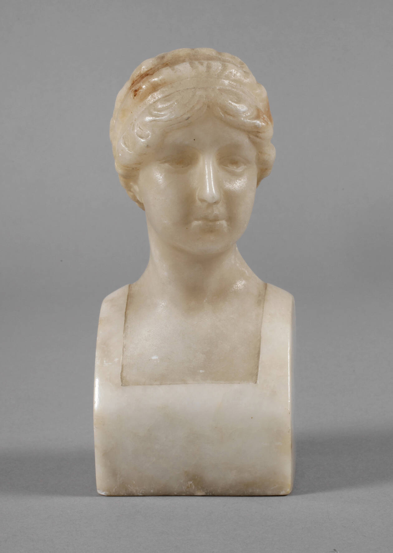 Kleine Alabasterbüste Jugendstil