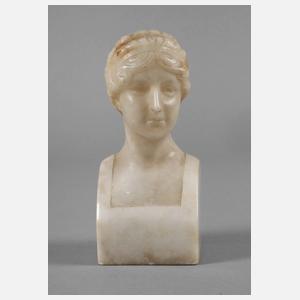 Kleine Alabasterbüste Jugendstil