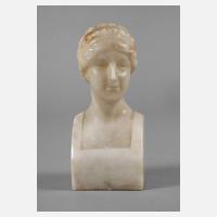 Kleine Alabasterbüste Jugendstil111