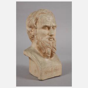 Büsten fünf antiker Persönlichkeiten