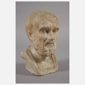 Büsten fünf antiker Persönlichkeiten