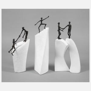 Drei moderne Skulpturen