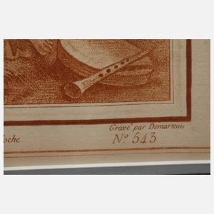 Gilles Demarteau, Paar bacchantische Szenen