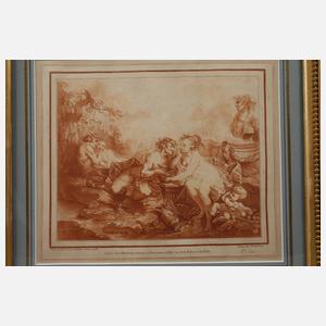 Gilles Demarteau, Paar bacchantische Szenen