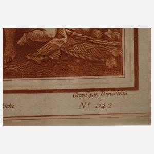 Gilles Demarteau, Paar bacchantische Szenen