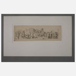 Franz Ertinger, Friese mit mythologischen Szenen