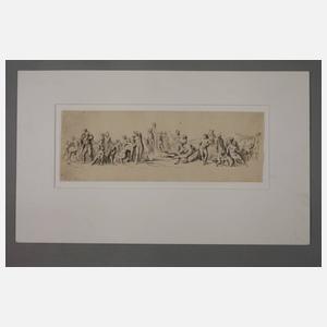 Franz Ertinger, Friese mit mythologischen Szenen