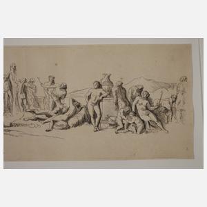 Franz Ertinger, Friese mit mythologischen Szenen