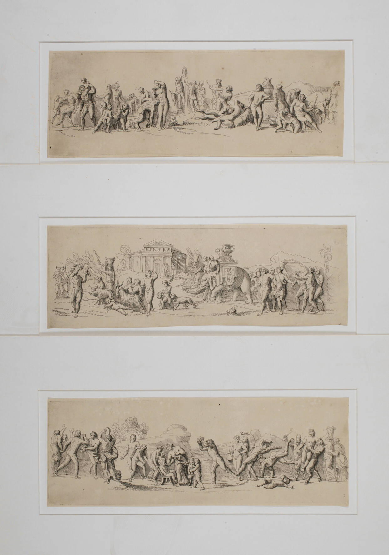 Franz Ertinger, Friese mit mythologischen Szenen