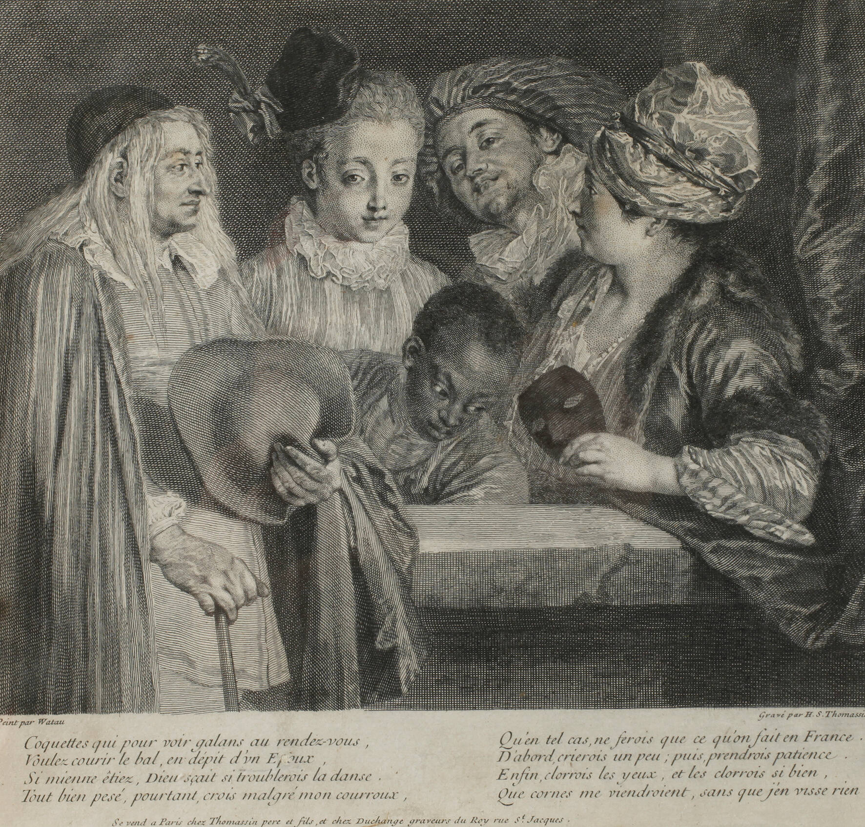 Henri S. Thomassin, Akteure der Comedie Francaise