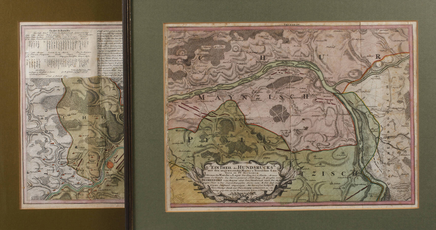Zwei Schlachtenpläne