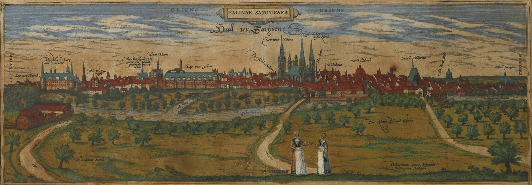 Braun & Hogenberg, Ansicht von Halle