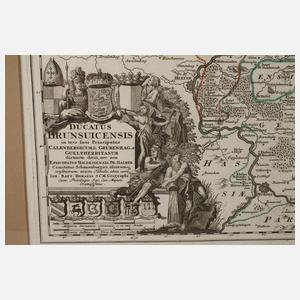 Johann Baptist Homann, Karte Braunschweig