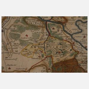 Johann Baptist Homann, Kupferstichkarte Franken