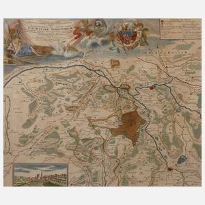 Johann Baptist Homann, Kupferstichkarte Franken