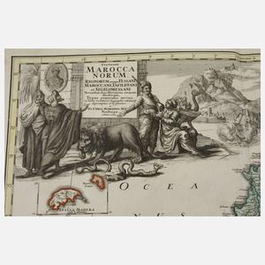 Johann Christoph Homann, Kupferstichkarte Marokko