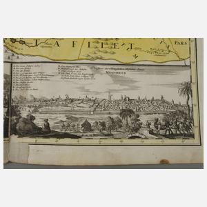 Johann Christoph Homann, Kupferstichkarte Marokko