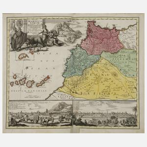 Johann Christoph Homann, Kupferstichkarte Marokko