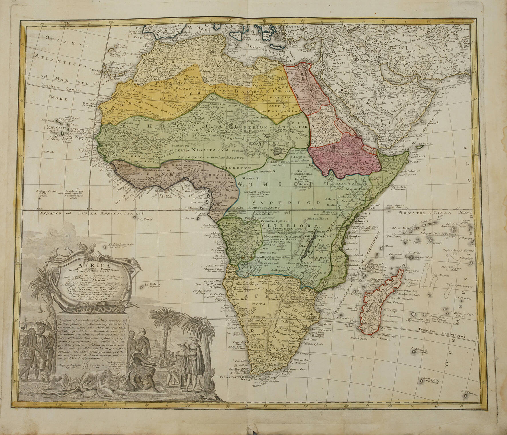 Homanns Erben, Kupferstichkarte Afrika