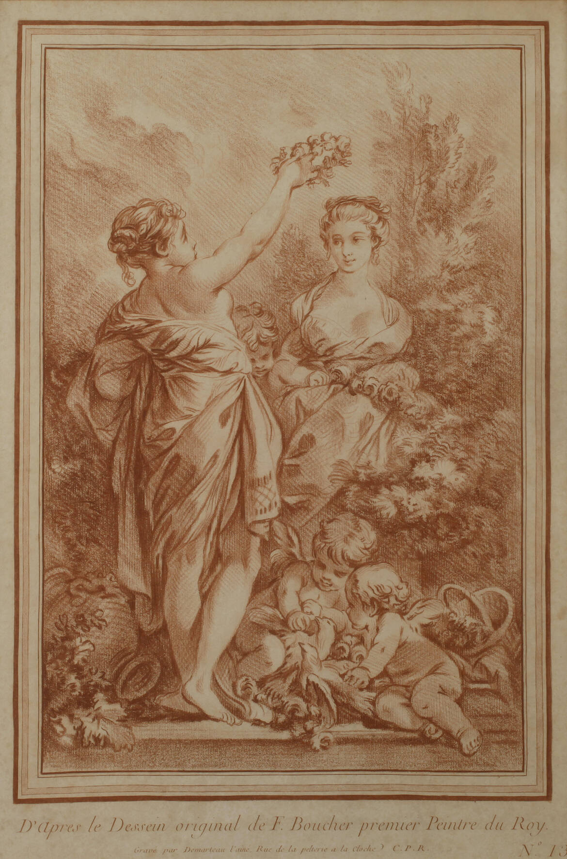 Demarteau, Allegorie auf den Sommer