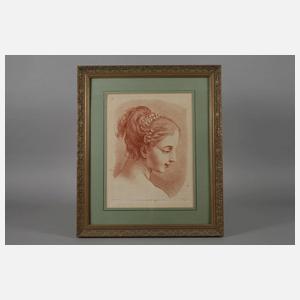 Demarteau, Frauenportrait