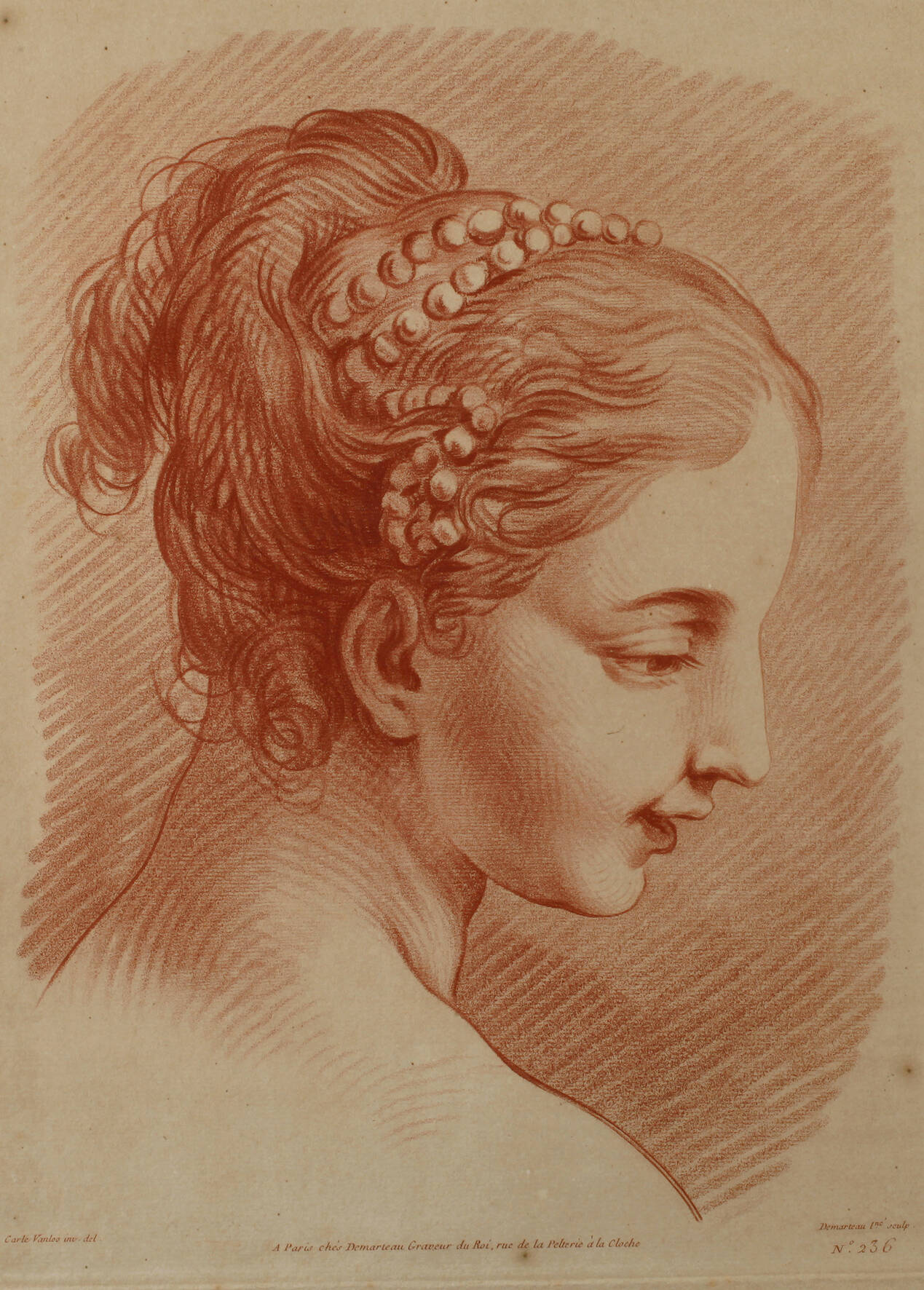 Demarteau, Frauenportrait