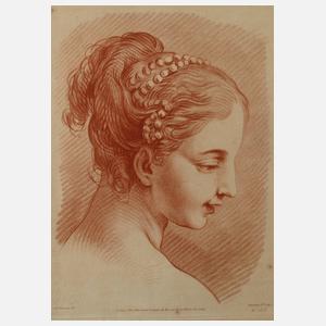 Demarteau, Frauenportrait