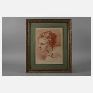 Demarteau, Bildnis einer jungen Frau