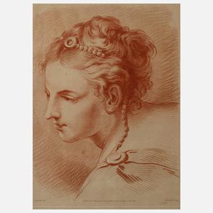 Demarteau, Bildnis einer jungen Frau