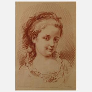 Demarteau, Mädchenbildnis