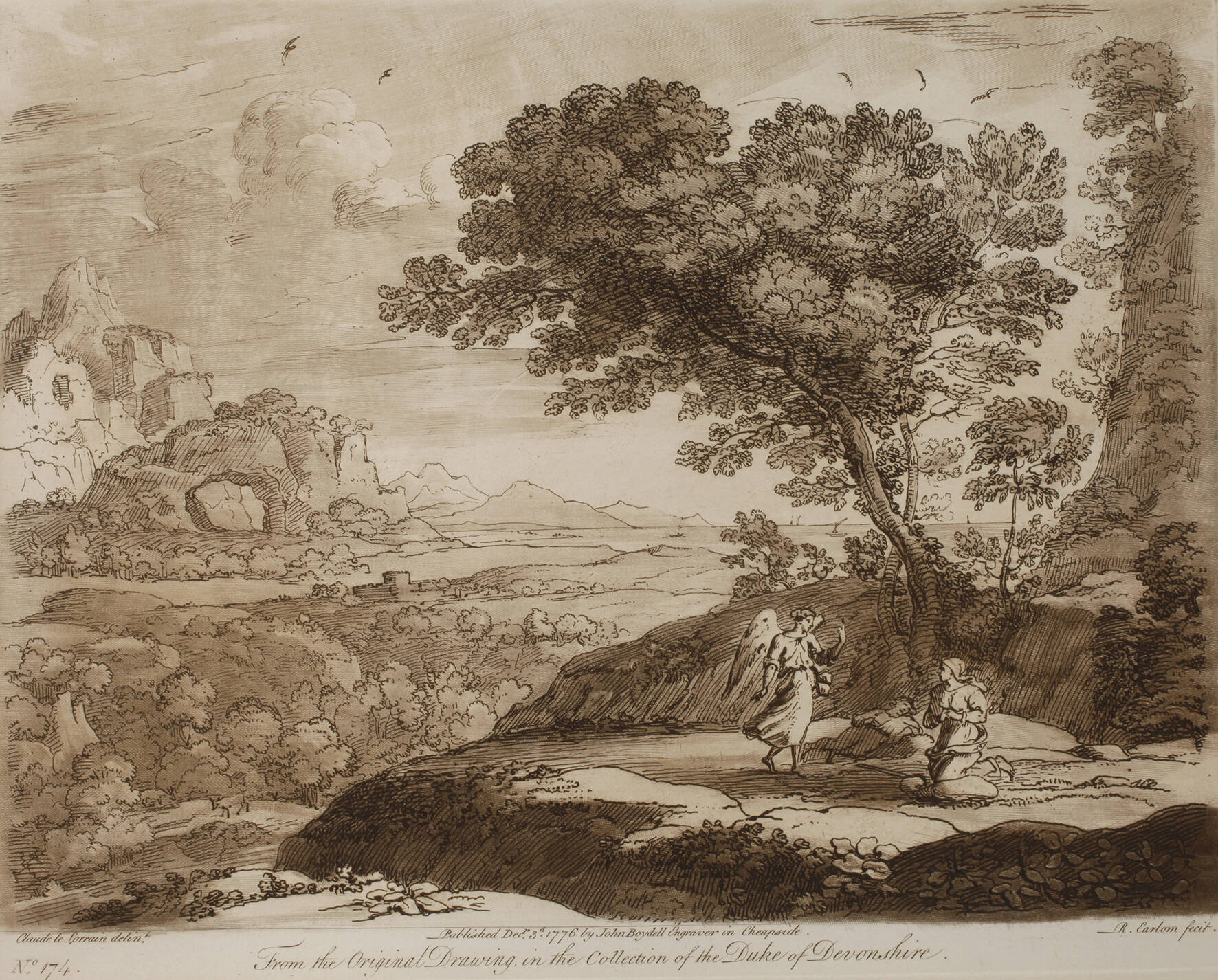 Richard Earlom, Erscheinung des Engels