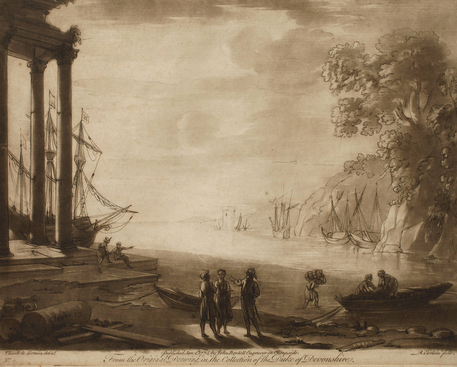 Richard Earlom, Tempel am Meer