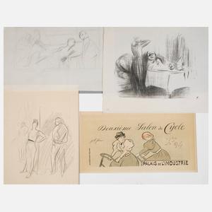 Jean-Louis Forain, Graphik und Zeichnungen