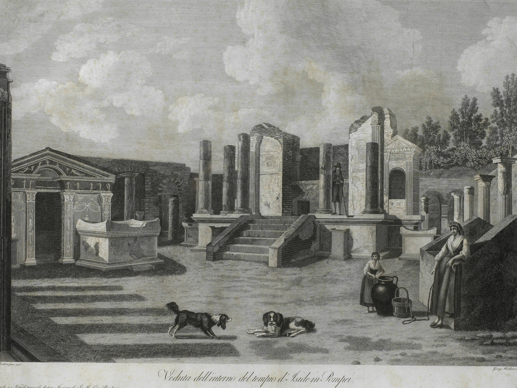 Georg Abraham Hackert, Der Isis-Tempel in Pompeji
