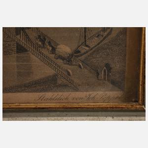 Johann Gabriel Friedrich Poppel, Ansicht Mannheim