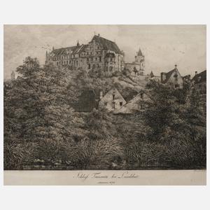 Domenico Quaglio, "Schloss Trausnitz bei Landshut"