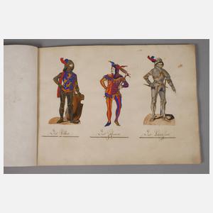 Buch mit montierten Kupferstichen