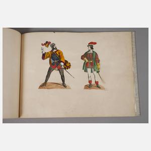 Buch mit montierten Kupferstichen