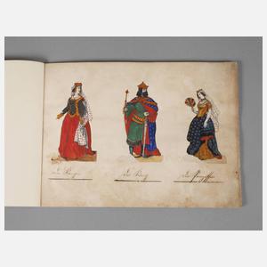 Buch mit montierten Kupferstichen