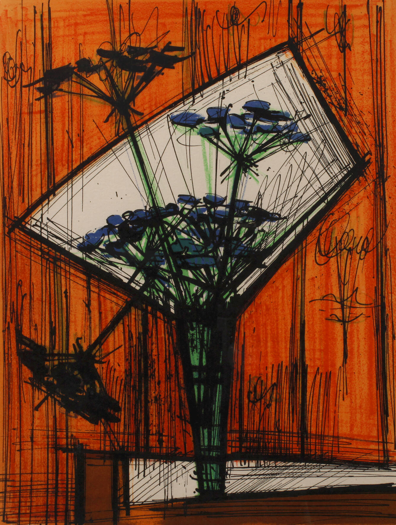 Bernard Buffet, Blumenstillleben